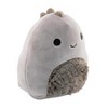 Squishmallows Cozy Squad 8 Inch Plush | Lang the Gray Dinosaur - image 2 of 4