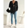 Coolmee Women's Maternity Oversized Cardigan Sweaters Causal Chunky Knit Long Sleeve V Neck Button Down Fall Winter Outfits - 4 of 4