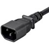 Monoprice Extension Cord - 25 Feet - Black | IEC 60320 C14 to IEC 60320 C13, 18AWG, 10A, 3-Prong, SVT, For Powering Computers, Monitors, Peripherals - 4 of 4