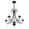 Livex Lighting Daphne 5 - Light Chandelier in  Black/Antique Brass - 4 of 4