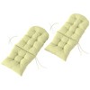 Outsunny Adirondack Chair Cushions Set of 2, Tufted High Back Patio Chair Cushions with Ties, Non-Slip Cushions for Adirondack Chairs - 4 of 4