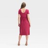 Short Sleeve Empire Waist Midi Maternity Dress - Isabel Maternity by Ingrid & Isabel™ - 2 of 3