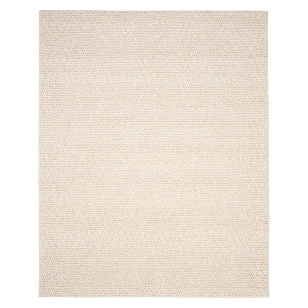 9'x12' Geometric Woven Area Rug Ivory - Safavieh