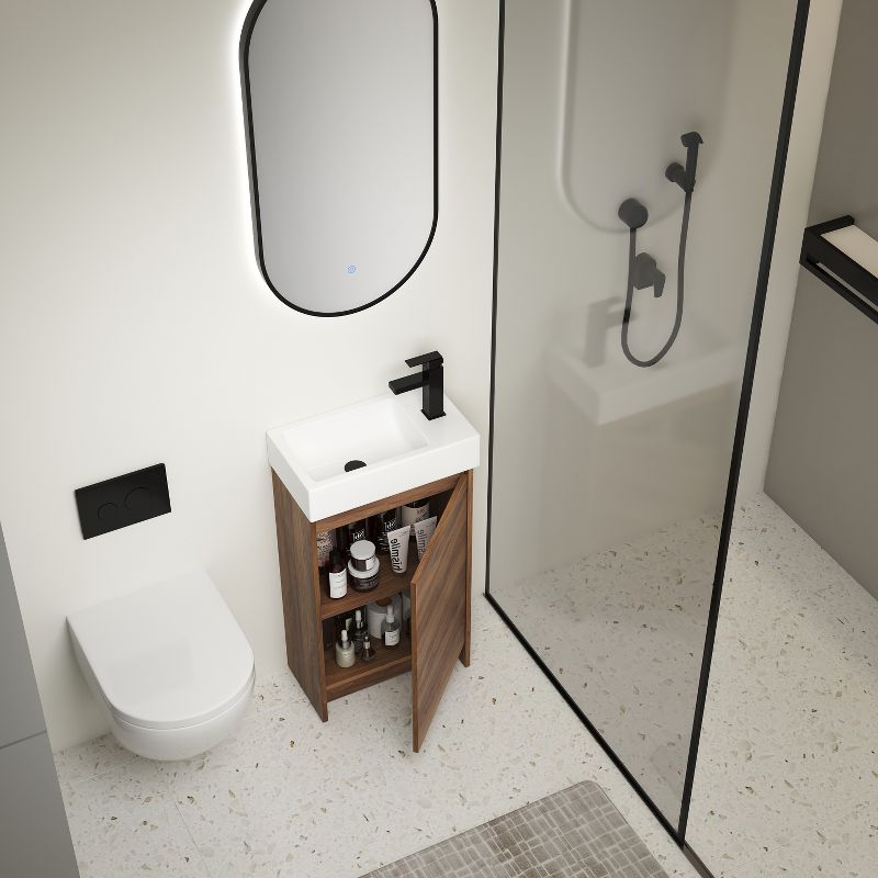 Freestanding Bathroom Vanity with Single Sink and Soft Close Door - ModernLuxe, 2 of 12