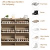 Wooden Shoe Organizer Cabinet with Adjustable Shelf, Hidden Shoe Storage with 6 Flip Drawers, Narrow Freestanding Shoe Storage Organizer for Entry - 3 of 4