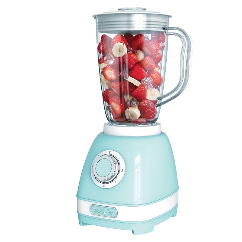 Brentwood JB-330BL 2 Speed Retro Blender in Blue with 50 Ounce Plastic Jar, 1 of 9
