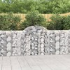 vidaXL Gabion Basket Set of 3 Silver Galvanized Iron Large Tough - 2 of 4