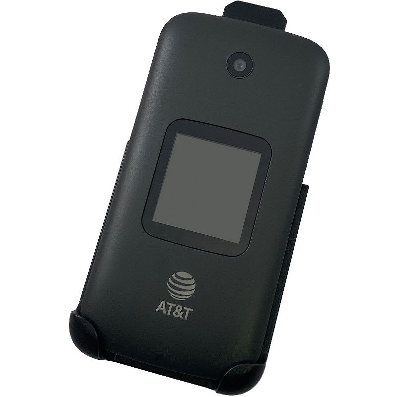 Nakedcellphone Belt Clip Holster Case for Alcatel Go Flip 3, Alcatel Smartflip (2019) - Black, 3 of 9