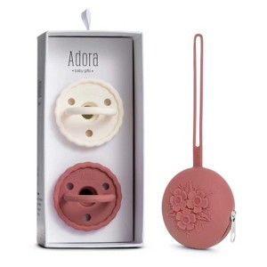 La’dore Baby Pacifier & Case Set – BPA-Free Silicone Soother for Teething Relief + Portable Pacifier Holder for Travel & Storage - 1 of 4
