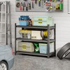 Clihome 3-Layer Metal Storage Rack, 1200lb Capacity Heavy Duty Metal Shelving Unit,Adjustable Shelves for Garage, Kitchen, Pantry Organization - 2 of 4