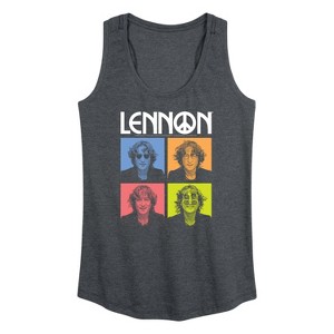 Women's - John Lennon - Lennon Color Block Graphic Racerback Tank - 1 of 3