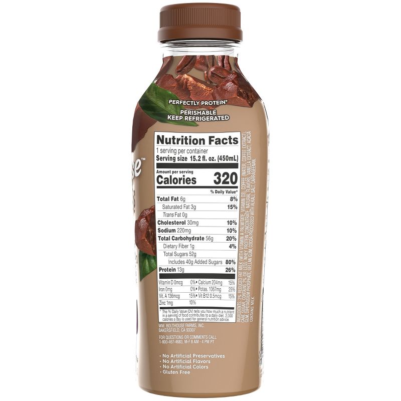 Bolthouse Farms Perfectly Protein Mocha Cappuccino - 15.2 fl oz, 2 of 5