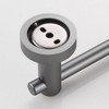Gray Sturdy Aluminum Toilet Paper Roll Dispenser for Wall Mounting in Bathroom, Kitchen, or Washroom - 4 of 4