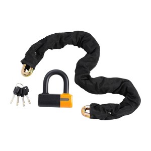 VEVOR Bike Chain Lock, 3.28 Ft Bicycle Chain Lock with 4 Keys, Heavy Duty Metal Steel Anti-Theft High Security Bike Locks, Perfect for Bike - 1 of 4