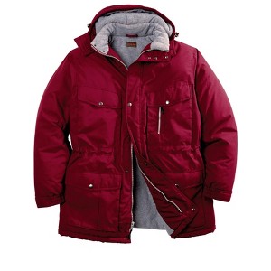 Boulder Creek by KingSize Men's Big & Tall Fleece-Lined Parka With Detachable Hood And 6 Pockets - 1 of 4
