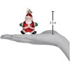 Old World Christmas Glass Blown Ornament, Small Silly Santa - 2 of 3