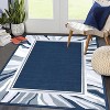 Washable Bordered Area Rug, Low-Pile Non-Slip Indoor Carpet, Durable Non-Shedding Throw Rug for Living Room, Bedroom, Entryway, Playroom - 3 of 4