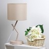 Simple Designs Metal Modern Abstract Table Lamp Light Beige - 4 of 4