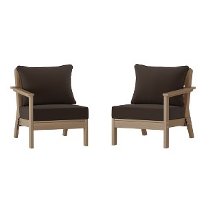 WestinTrends Avalon Outdoor Patio HDPE Sectional Sofa with Patio Cushions - 1 of 4