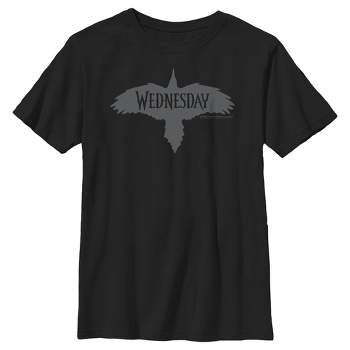 Boy's Wednesday Raven Logo T-Shirt