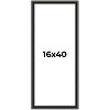 PosterPalooza | Panoramic Antique Black Picture Frame - UV Acrylic, Foam Board Backing, Hanging Hardware - 2 of 4