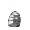 CAVINAS Egg Rattan Outdoor Swing Chair,Wooden Porch Swing for Farmhouse, Courtyard,Balcony,100% Hand Woven - 4 of 4