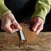 Men's Nylon Duck Slim Front Pocket Wallets, Black - 3 of 4