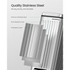 1.6 Gallon Slim Stainless Steel Trash Can with Soft-Close Lid, Step-On Pedal, Removable Bucket ¨C Moisture-Resistant, Bathroom & Office Use, Silver - 4 of 4