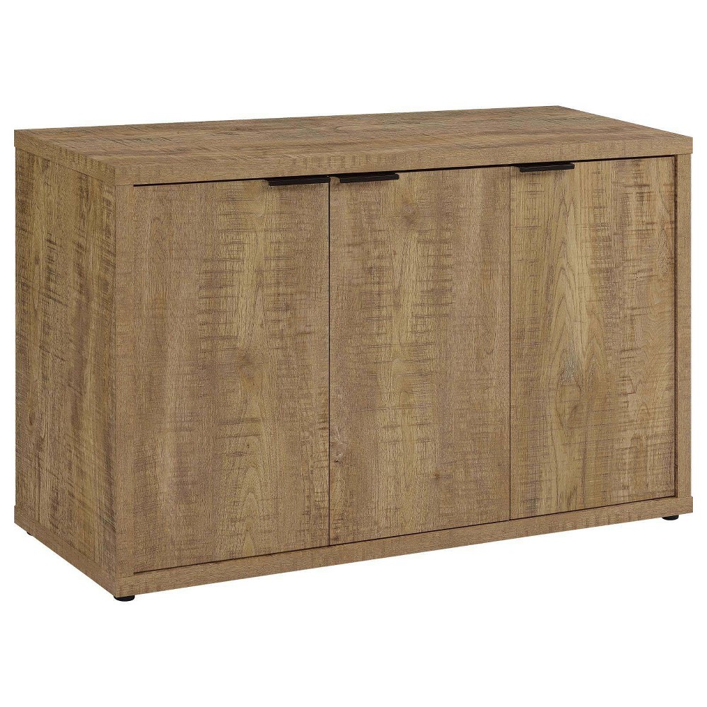 Photos - Wardrobe Coaster Pepita Farmhouse 3 Door Wood Accent Cabinet with Adjustable Shelve