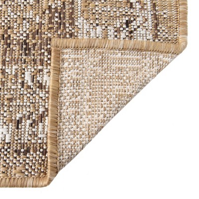 Valeria Brown and Ivory Rectangular Outdoor Area Rug