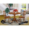 Kitchen Dinette Set - 5 Piece Table and Chair Set - Modern Design - Asian Hardwood - 2 of 4