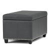 Amelia - Storage Ottoman Bench - Stone Grey - 3 of 4