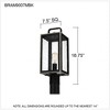 Quoizel Lighting Bramshaw 1 - Light Post Light in  Matte Black - 2 of 3