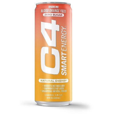 C4 Smart Energy Blood Orange Yuzu Performance Drink - 12 fl oz Can