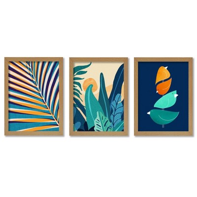 Americanflat Boho Botanical Abstract Palm Leaf By Modern Tropical - 3 ...