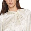 Women's Printed Mock Neck Silk Blouse - Club Monaco - 4 of 4