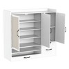 Resenkos Multi-Functional Shoe Cabinet with Stool and Adjustable Shelves - White - 4 of 4