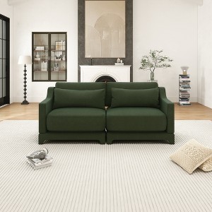 Christopher Knight Home Roxanne 73" Chenille Upholstered 2-Seat Sectional Sofa - 1 of 4