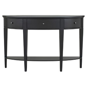 YOOCOZZ Modern Curved Console Table & Side Table & Entryway Table with Three Drawers and One Open Shelf - 1 of 4