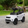 Qaba Land Rover Licensed 6V Ride On Car, 2 in 1 Sliding Car Battery Powered Electric Car for Kids w/ Lights Music Horn, for 18-60 Months - 2 of 4
