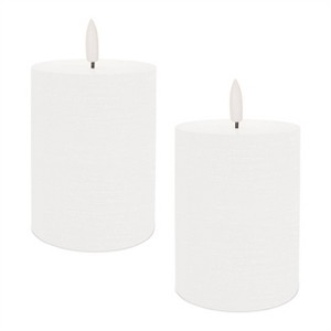 FIA Wick Pillar Candle (Set of 2) - 1 of 3