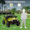 Ride On Truck for Kids, 12V Battery Powered Toy Car with Remote Control, Spring Suspension, LED Headlight and Music, Toddler Electric Vehicles for 3+ - 4 of 4