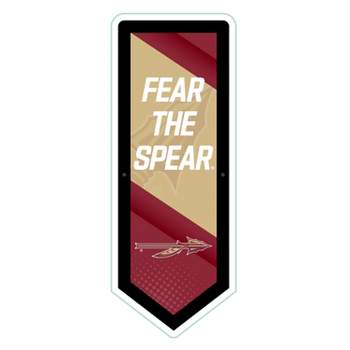 Evergreen Ultra-Thin Glazelight LED Wall Decor, Pennant, Florida State University- 9 x 23 Inches Made In USA