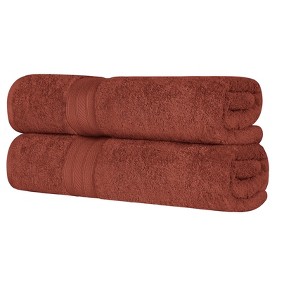 Cotton Highly Absorbent Solid 2-Piece Ultra-Plush Bath Sheet Set by Blue Nile Mills - 1 of 4
