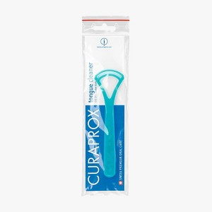 Curaprox Double-Bladed Tongue Scraper – Advanced Breath Freshening & Bacteria Removal - 1 of 4