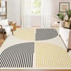 Washable Geometric Area Rug, Modern Arch Pattern Non-Slip Soft Carpet for Living Room, Bedroom, Kitchen, Home Office - 3 of 4