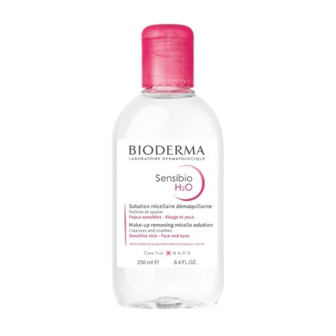 Bioderma - Sensibio, H2O Soothing Micellar Cleansing Water and Makeup  Removing Solution for Sensitive Skin - Face and Eyes - 16.7 fl.oz. 