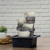 Northlight LED Lighted Cascading 4-Tier Bowl Indoor Water Fountain - 11" - 2 of 4