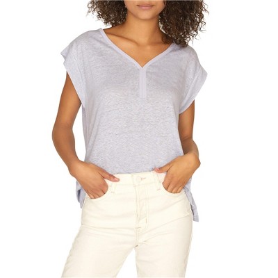 Sanctuary Clothing Womens Contrast Pullover Blouse