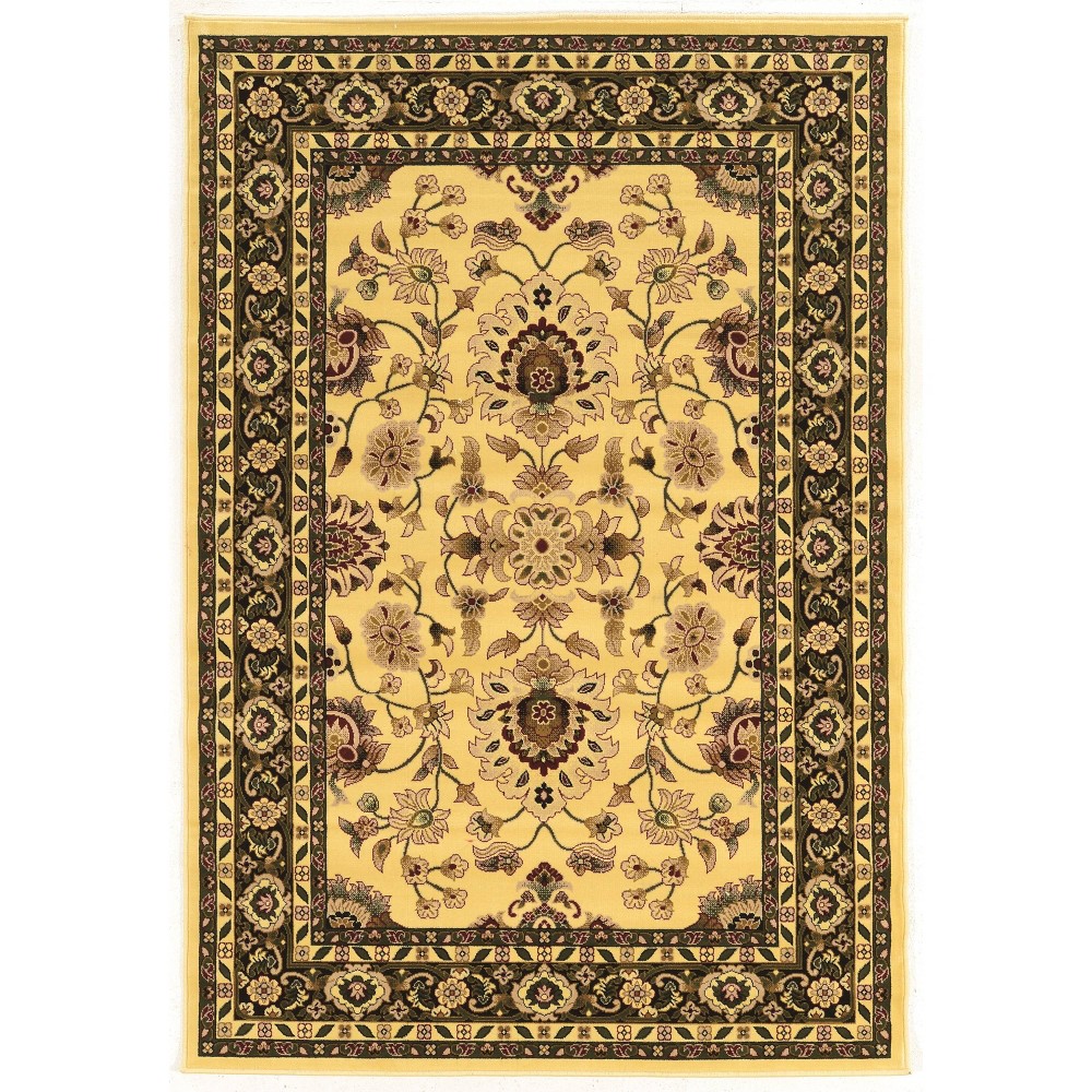 9'x12' Persian Style Treasures Isphahan Rug Cream - Linon